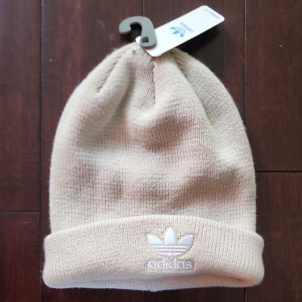 Adidas Beige Knit Beanie